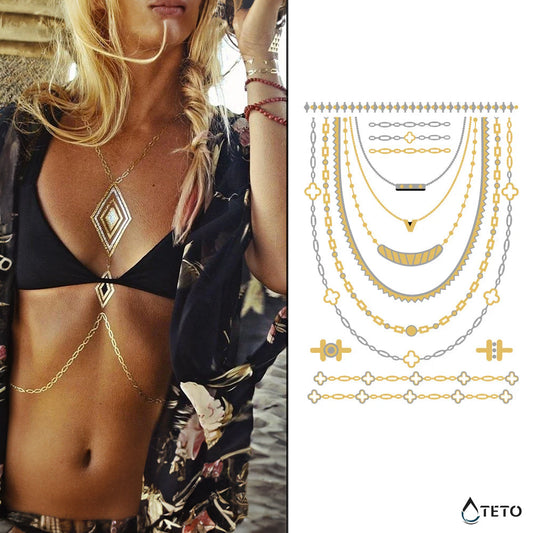 Joyería metálica - TETO - Tatuajes Temporales