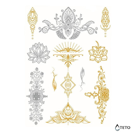 Adornos metálicos – set - TETO - Tatuajes Temporales