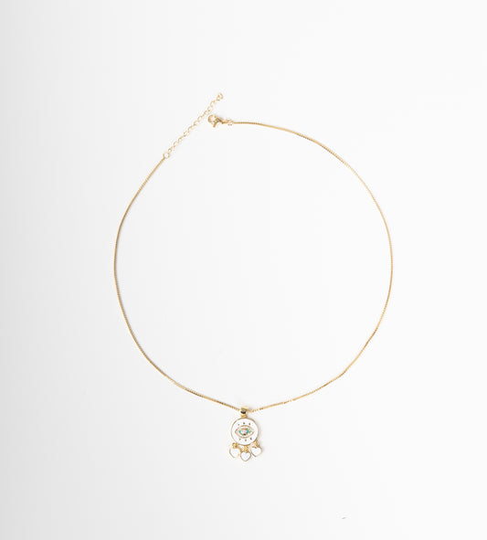 Collar con colgante de ojo turco